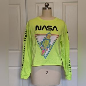 Neon NASA crop top